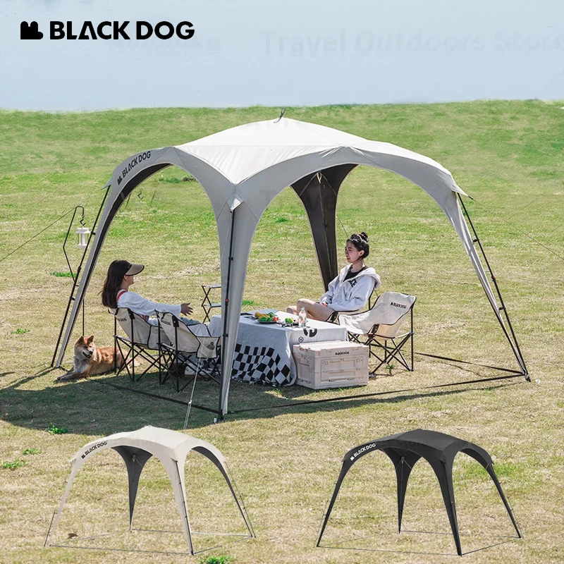 

Naturehike BLACKDOG Dome Tent Canopy Quick Open Sun Protection Outdoor Camping Waterproof PU3000mm+ Awning Large Sunshade Tarp