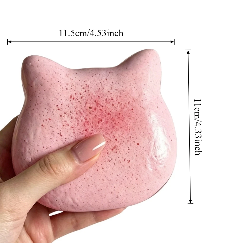 Cute Cat Shape Bread Squishy Toy Super Slow Rising  Stress Relief Toy, Antistress Sensory Squeeze Gift for Adults Kids