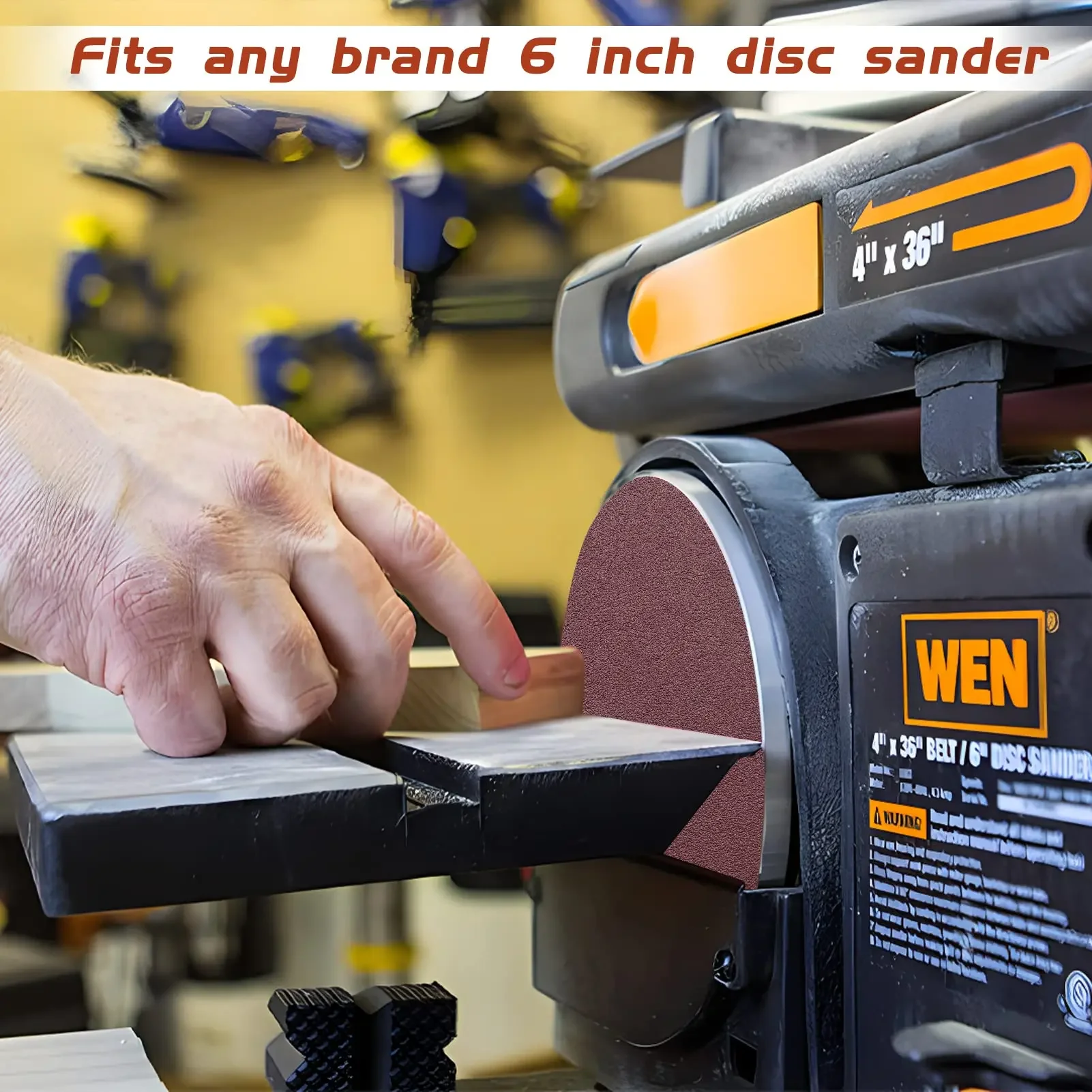 6-Inch PSA Sanding Discs – Self-Stick Aluminum Oxide Sandpaper (40–2000 Grit) for Random Orbital Sander | Wood, Metal & Dry Polishing 6