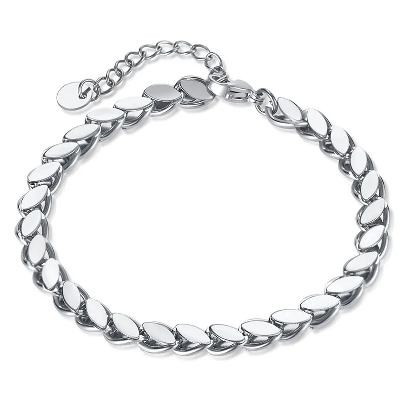 

Apexelle Brand Jewelry Stainless Steel Bracelet Cuban Link Chain Adjustable Bracelet For Women Fashion Jewelry For Daily