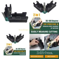 F68D Miter Angles Cutting Tool 2-in-1 Finder Measuring and Sawing Precise Mitre Measuring Cutting Tool for Carpenters