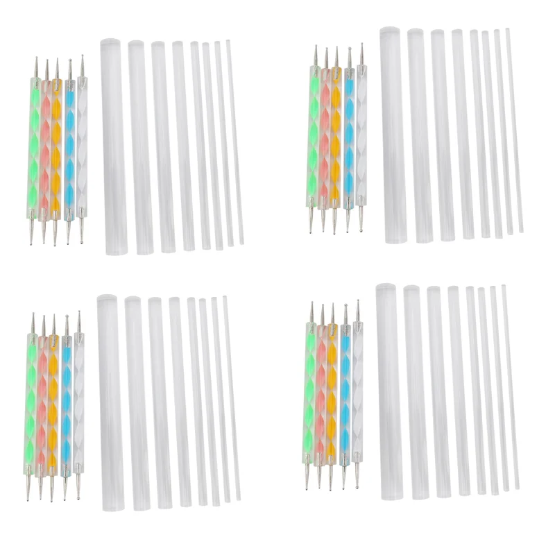 

AB35-52X Набор инструментов для рисования мандалы для рисования камней, набор точек для рисования камней, ручка для рисования камня в горошек