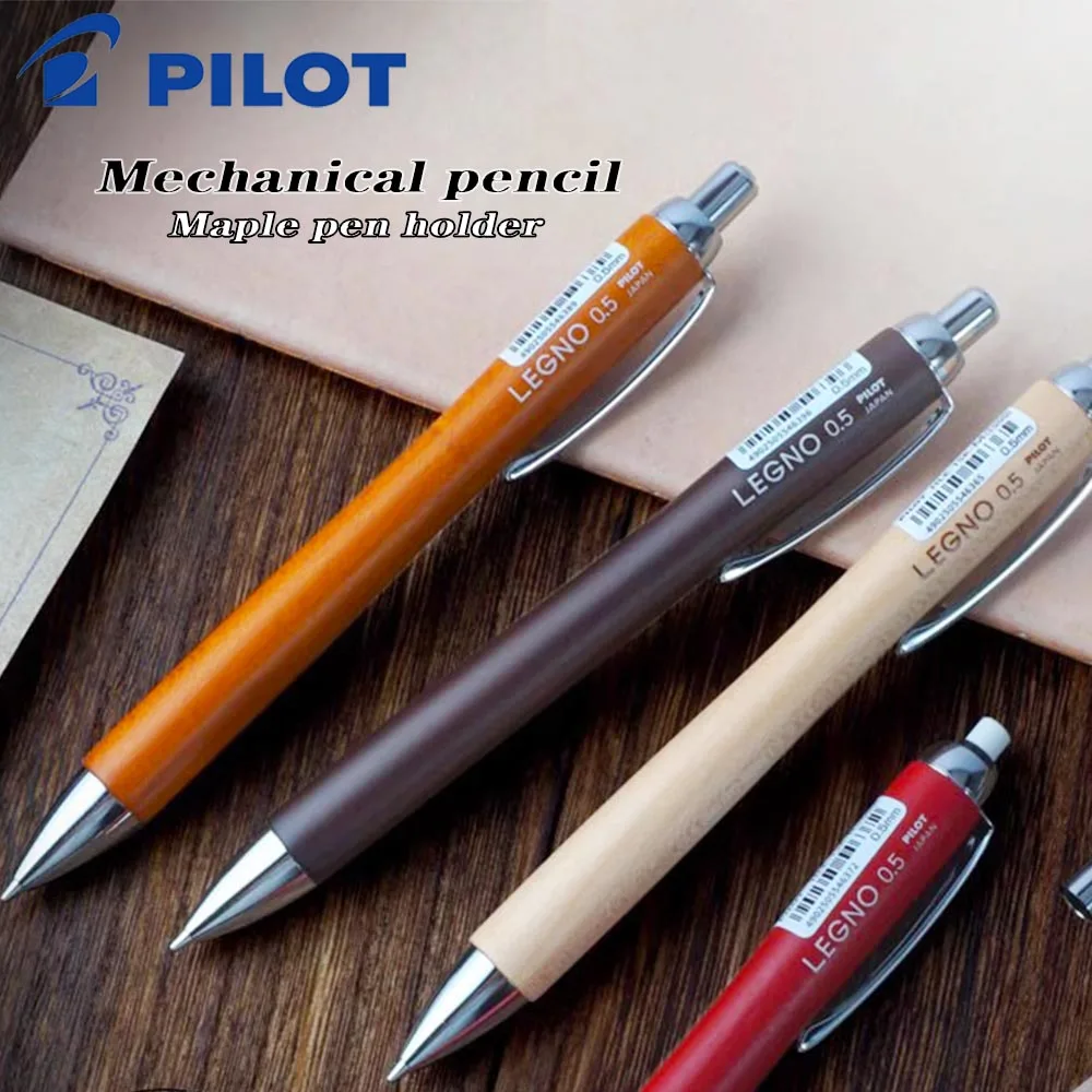 Lápiz mecánico Premium de madera PILOT Legno japonés HLE-1SK herramientas de escritura para estudiantes de estilo fresco papelería accesorios escolares