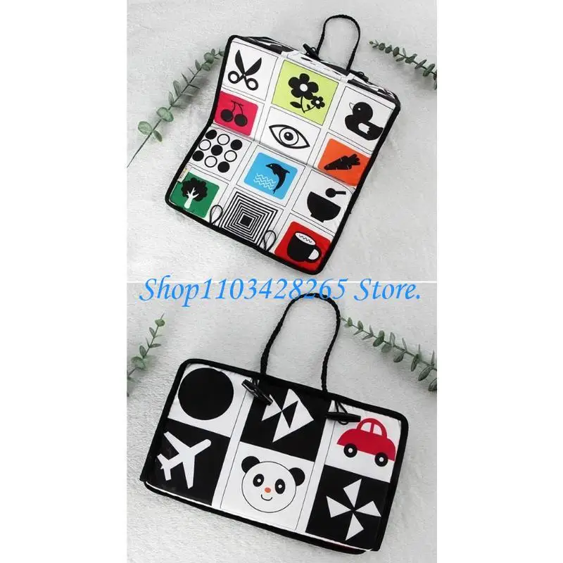 سيارة أطفال للرضع للمقعد الخلفي معلقة قابلة للطي مرآة للسفر محمولة بأنماط كرتونية لطيفة للأطفال الصغار التعلم المعرفي T G2TE