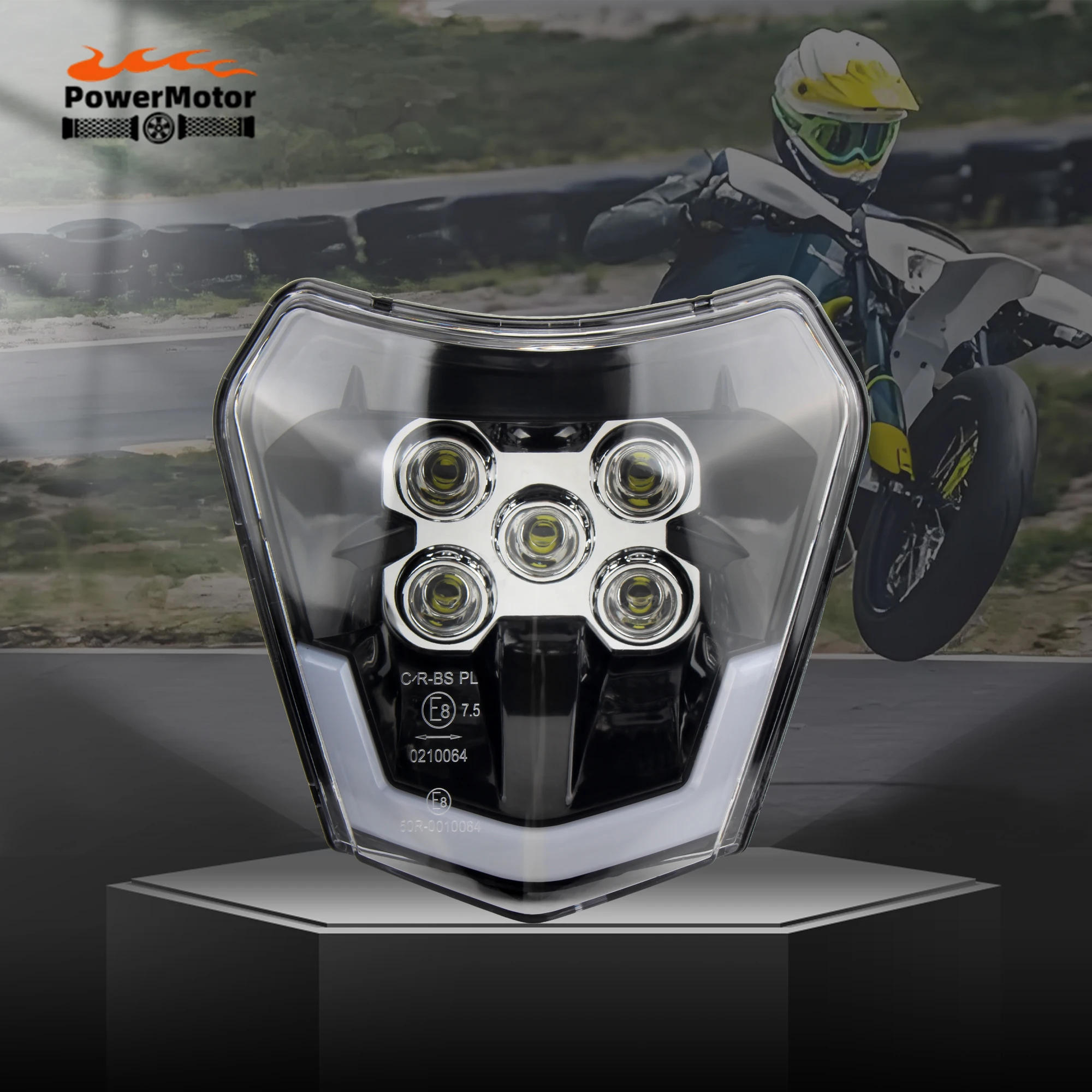 

Enduro Motorcycle LED Headlight Five-bead spotlight Wick For KTM XC SX EXC XC-W 125 250 300 350Dirt Bike Motocross Accessories