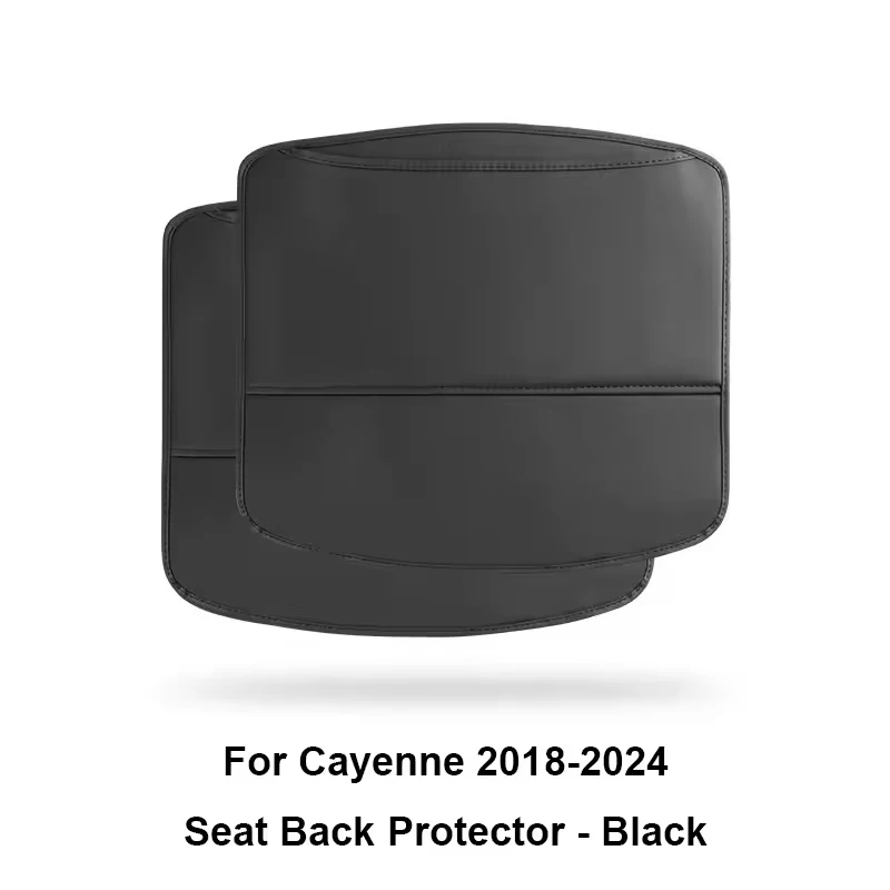 

For Porsche Cayenne Macan Panamera 2PCS Car Seat Back Protector PU Leather Anti Kick Dirty Pad With Storage Bag Accessories