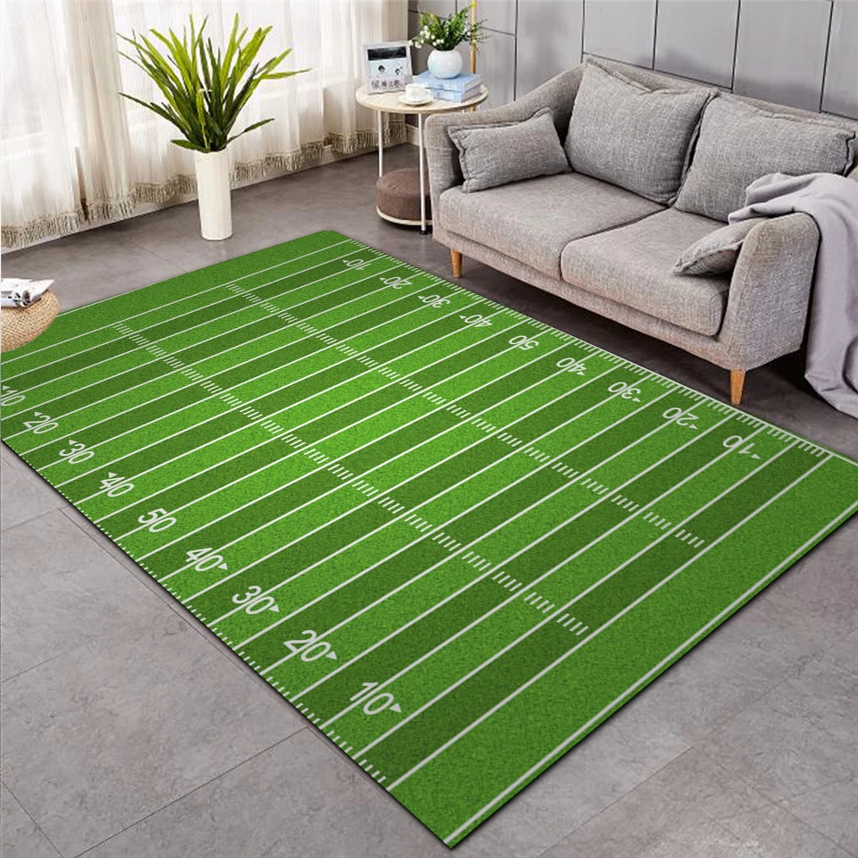 baseball Green Football carpet kids room soccer rug field parlor bedroom living room floor mats children large rugs home mat 001