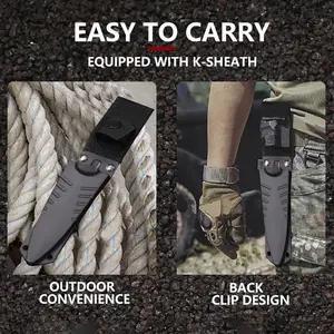 1pc Edelstahlscheide Taschenmesser, hohe Härtemesser, tragbares Scheidemesser im Freien Grillmesser 8 Hauptverkäufe - №8