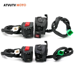22mm Motorcycle Switches Emergency flashers Horn Turn Signal LampLight Electric Start Handlebar Controller Button LF150 LF250