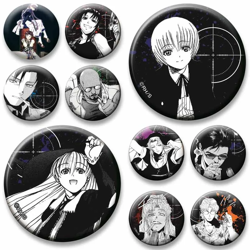 Anime Black Lagoon Enamel Pins Handmade Cartoon Brooch Revy Dutch Rokurou Benny Jewelry Badge Backpack Hat Jacket Decor Ornament