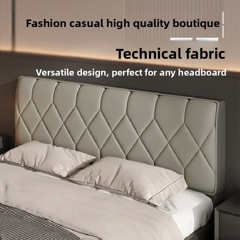 

2025 New Leather Bed Head Cover Dustproof Elastic Barest Cover Removable And Waable Universal Bed Head Protector