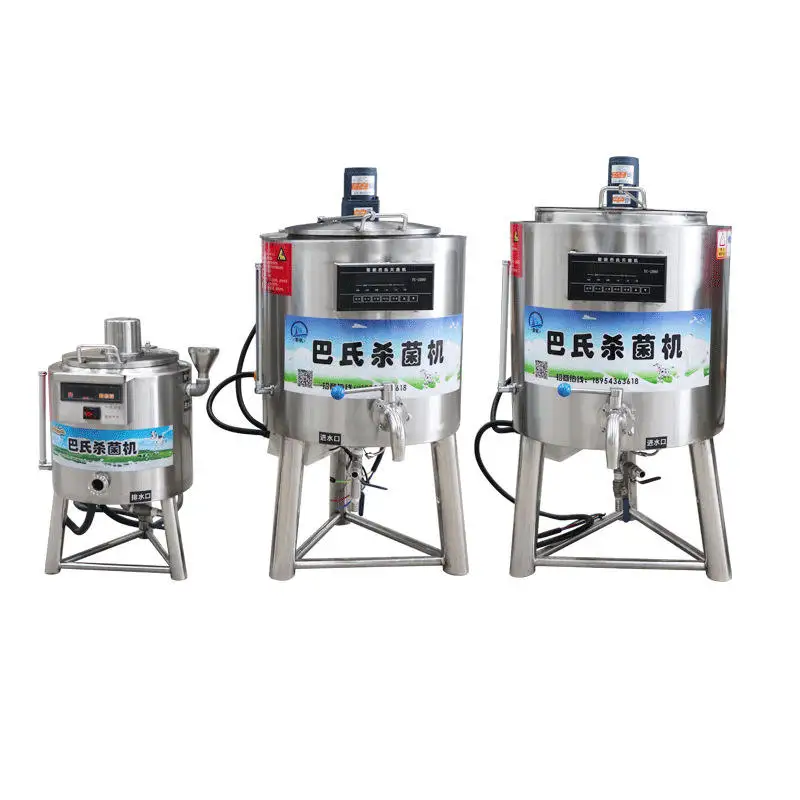 Small Automatic 50L 100L Milk Pasteurizer Machine Mini Fresh Milk Pasteurization Equipment with Price