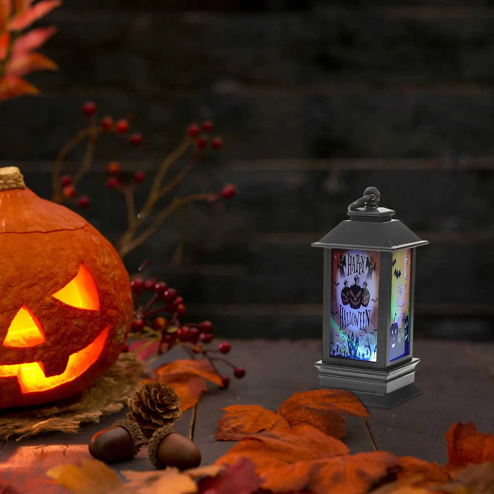 

4 Sets DIY Supplies Crafting Lantern Halloween Decoration Garden Party Accessories for Kids