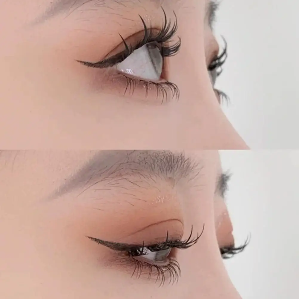 새로운 클러스터 DIY 분할형 속눈썹 자연 연장 밀집 PBT 소재 2-in-1 세트 C 컬링 인조 속눈썹