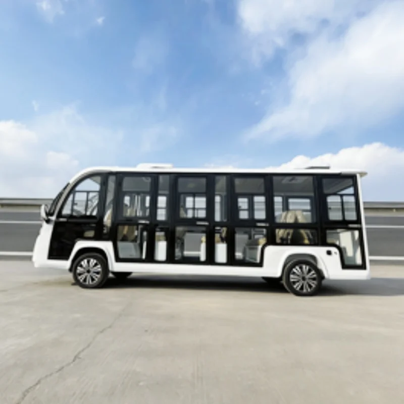 

Электрический туристический автобус на 11 мест для отелей и курортов, закрытый электробус для приема гостей, электрический экскурсионный автомобиль для осмотра достопримечательностей