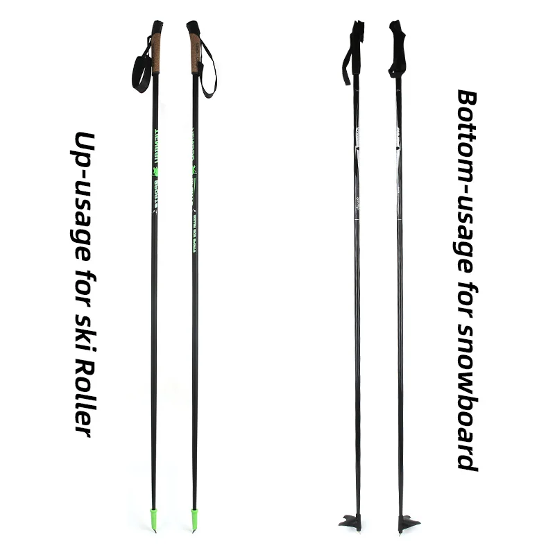 High Quality Several Sizes Ski Poles Adult Skis Rods Fiber Glass Roller Skis Poles Sliding Sticks