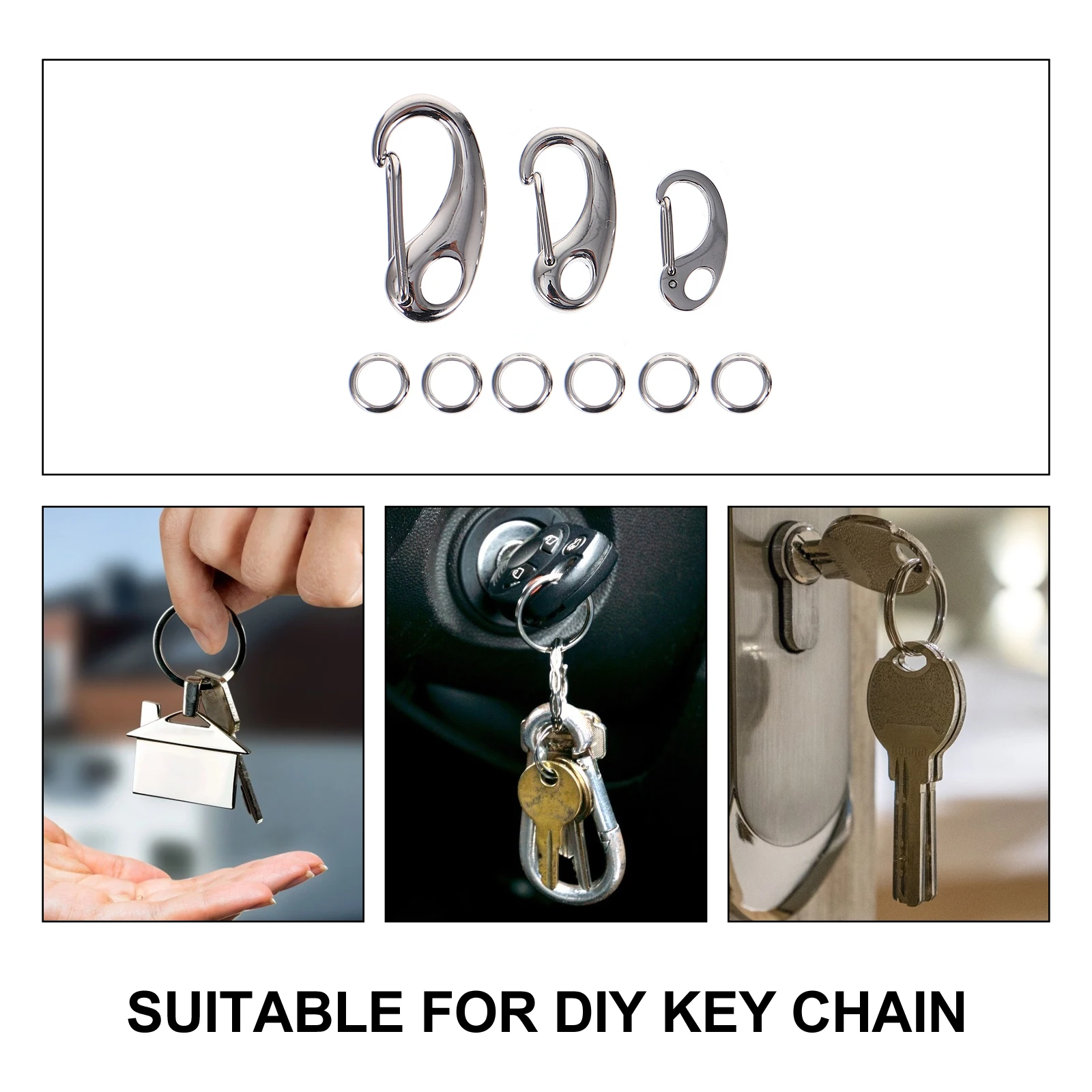 

Pet Traction Rope Stainless Steel Shrimp Male Buckle Dog Safety Clip Service Id Holder Lanyard Snap Clips Name Tag