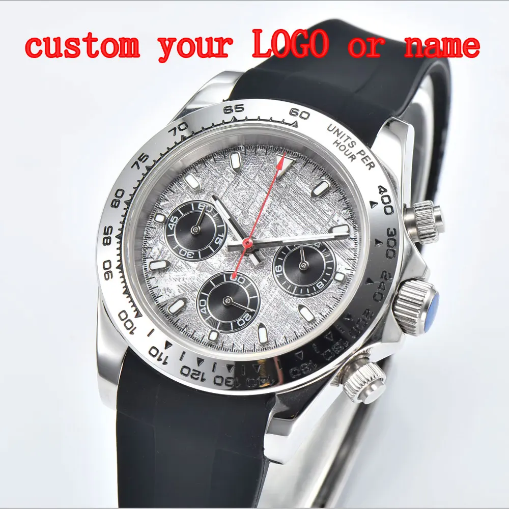 Orologio da uomo al quarzo casual nuovissimo di zecca di lusso con calendario Quadrante sterile Orologio sportivo impermeabile con cronografo in acciaio inossidabile