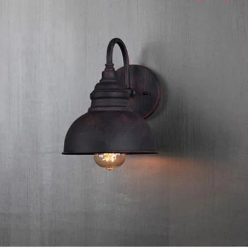 Industrial wind outdoor wall lamp European waterproof lighting garden  American balcony stairs