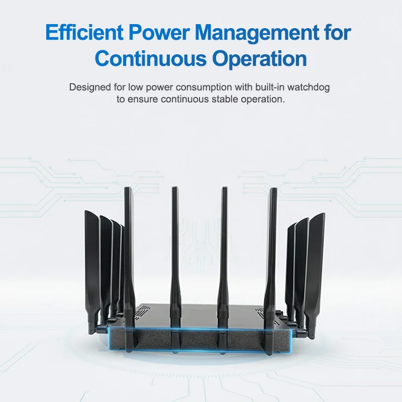 Enterprise Router WiFi 7 Tri-Band 2.4GHz 5.8GHz 6GHz 4x4 MU-MIMO 19000Mbps For Enterprise/Office/Networking Projects