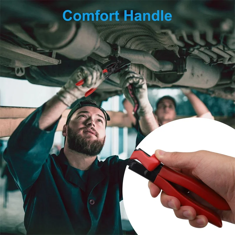 Car Exhaust Pipe C Clamp Removal Plier Spreading Plier Retrofit Demolition Plier Auto Special Repair Tool
