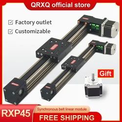 RXP45 Cnc Linear Rail Synchronous Belt Slide Module Include Stepper Motor Support Customization 3D Printer Accessories