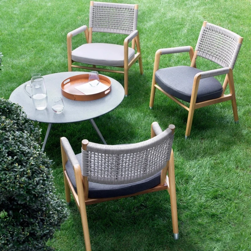 

Деревянные садовые стулья для отеля, вилла, эргономичные удобные скандинавские садовые стулья, мебель для отдыха, двора, Gartenstuhl Lshyy