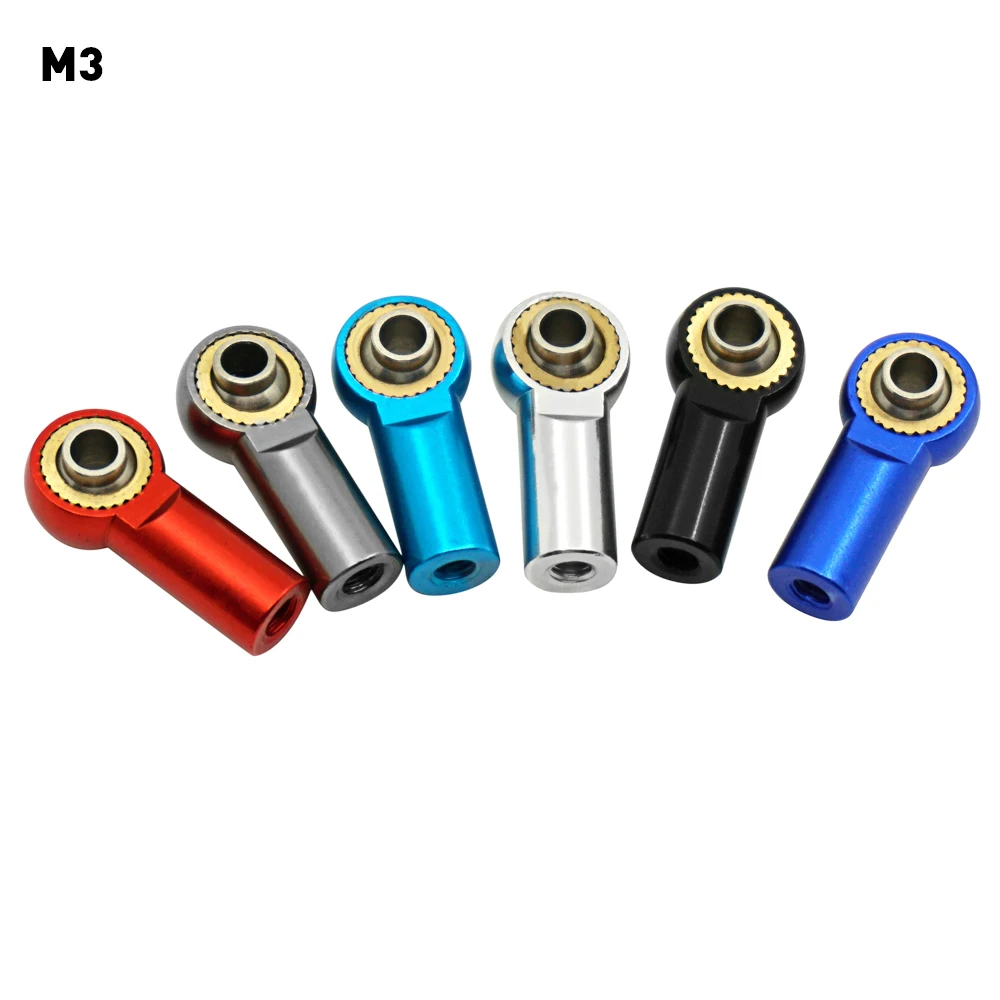 YEAHRUN 5Pcs Metal Alloy M3/M4 Link Rod Joint Ball Ends for AXIAL SCX10 D90 Tamiya CC01 1/10 RC Car Truck Accessories Parts
