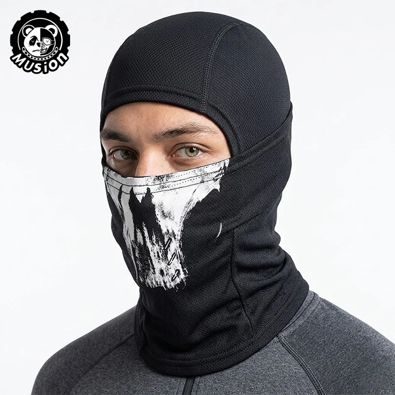 Musion Balaclava Blackout Mütze Totenkopf-Party-Stil Sonnenschutz Atmungsaktive Camping Outdoor-Mütze – Detail 7