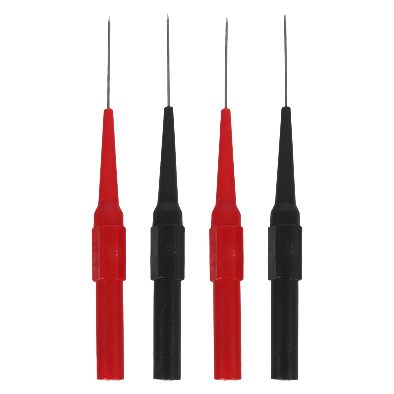 4Pcs Multimeter Lead Piecing Needle Pin Back Automotive Circuit Test Tool Durable Copper Stainless Steel Pa Material