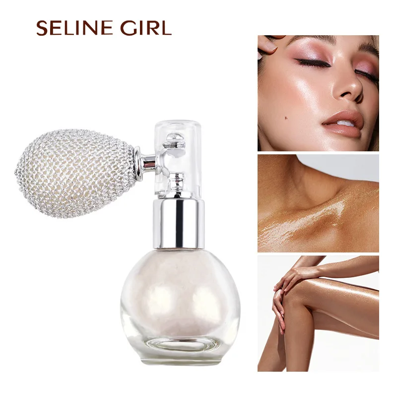 بخاخ هايلايتر للجسم بـ 5 ألوان - مسحوق لامع ورذاذ متوهج، مقاوم للماء وسريع الجفاف، وإشراق بالكامل وتدوم طويلاً #1