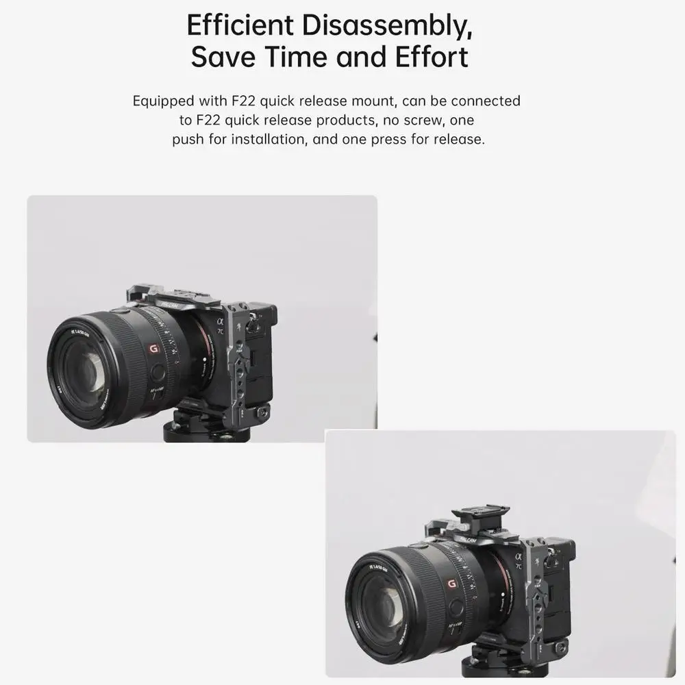 FALCAM F22A3806 F22 naar F38 Arri Adapter Quick Release Base Mount Standaard ARRI-uitrusting voor camerakooi