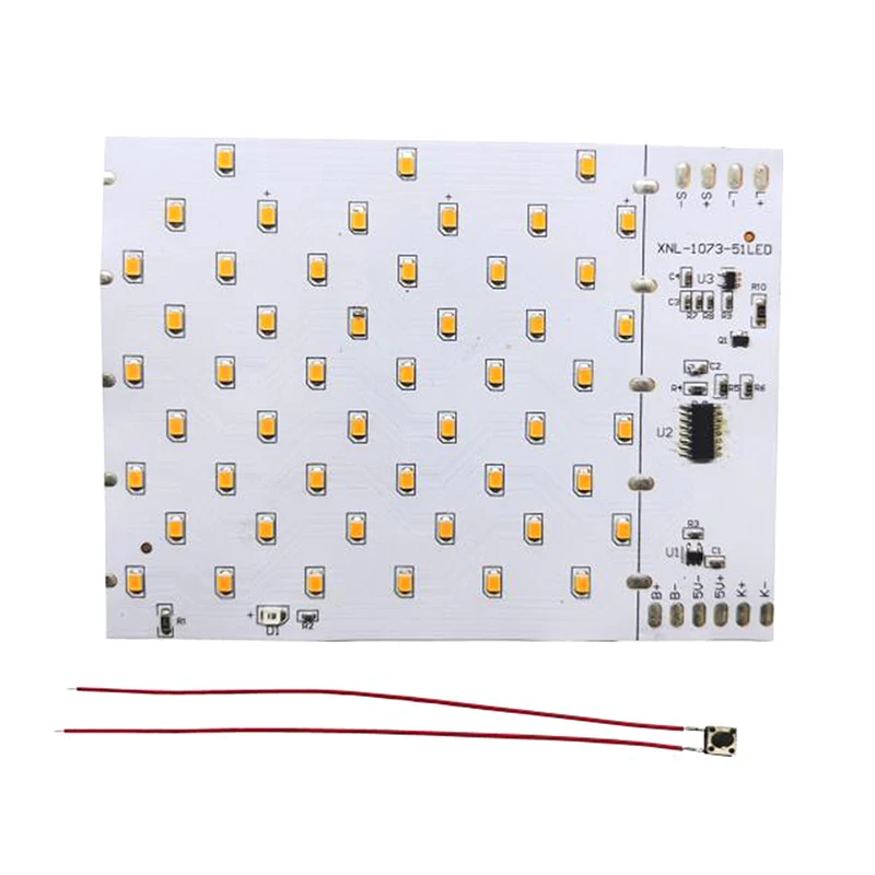 

3.7V Solar Flame LED Lamp PCBA Simulated Solar Torch Lamp Torch Lamp Controller Circuit Board 51pcs LED