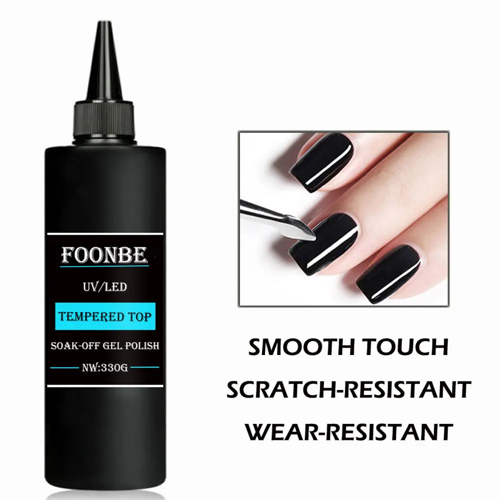 330g Bae Gel Remover Tempered Matte Top Coat Semi-Permanent Varnish UV Soak Off Nail Functional Gel
