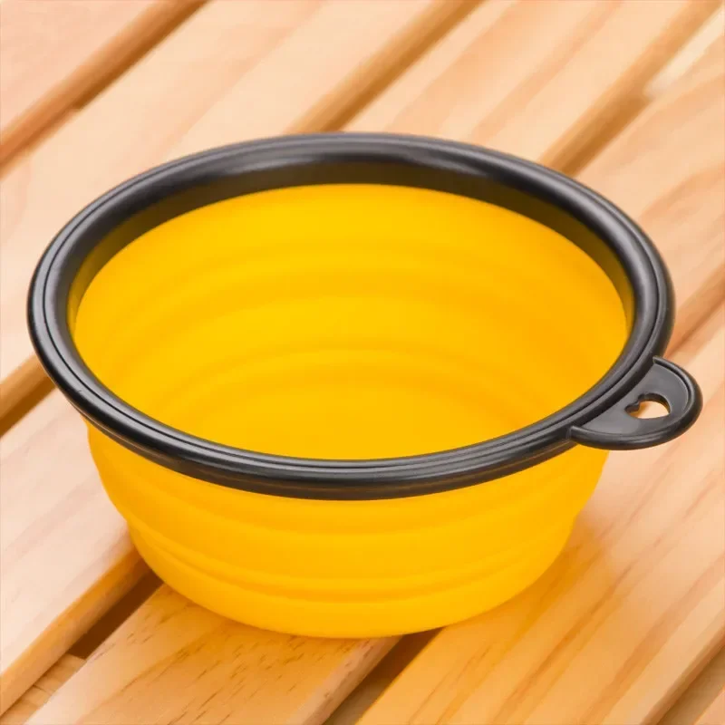 Collapsible Portable Dogs Feeding Bowl Pet Dogs Folding Water Food Dish Bowl Dog Cat Portable Feeder for Travel 1pcs