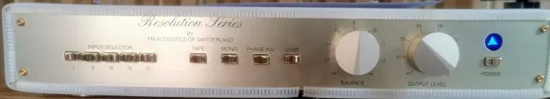 Latest HI-END Swiss FM Acoustics FM255 balanced single ended fever preamplifier, balanced XLR * 2, single ended RCA * 3