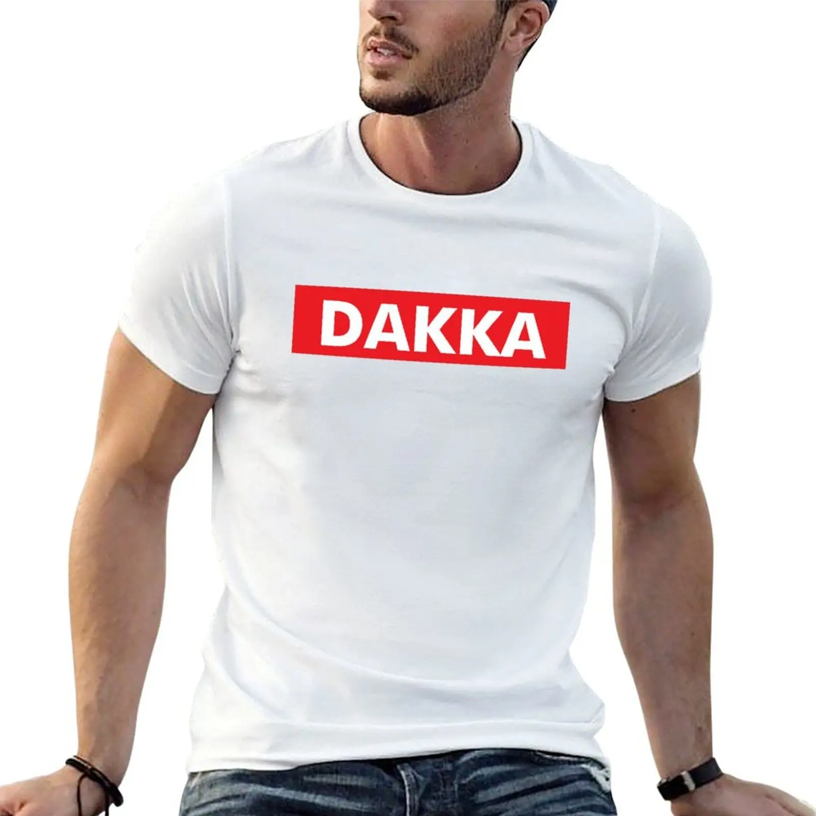 ДАККА СУПРЕМАТИЯ! Футболка с модным принтом и короткими рукавами