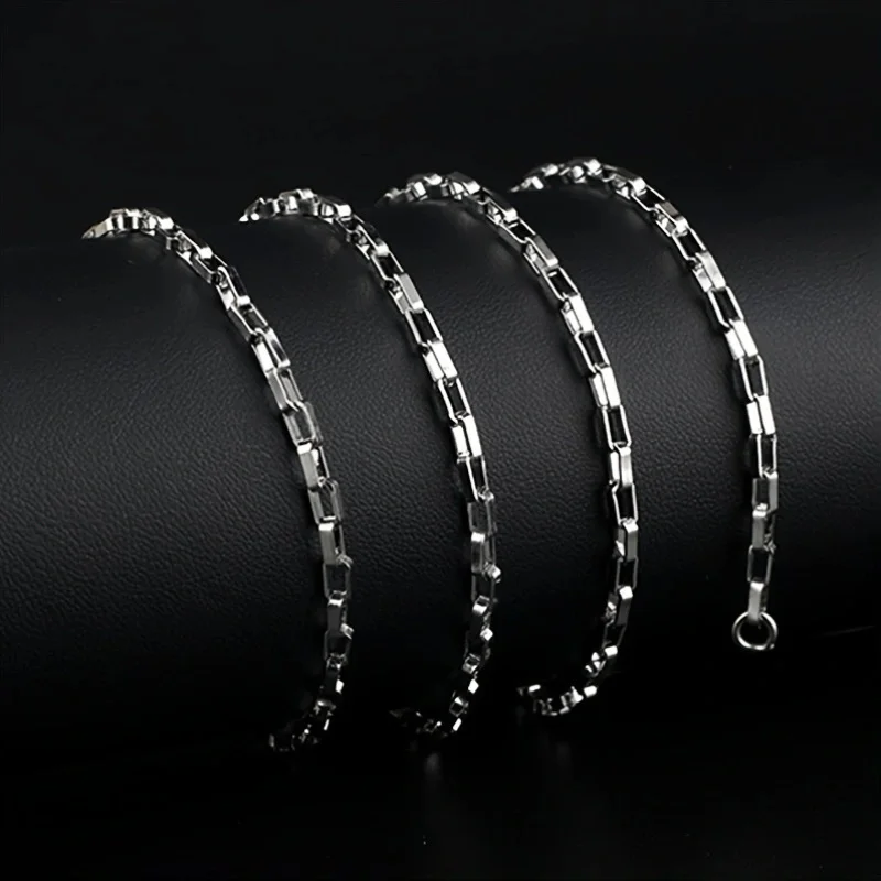8Pieces Men Stainless Steel Necklace Set Stylish & Durable Accessories for Casual Wear ldeal Gift for Trendsetters view 5