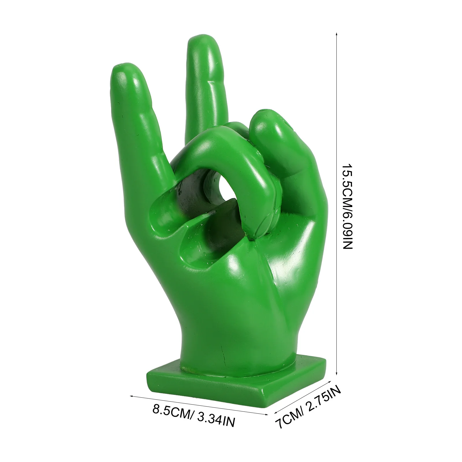 

Fine Workmanship Resin Hand Shaped Drumstick Holder Durable Practical Wear Resistance Stylish Rock Style Music Supplies