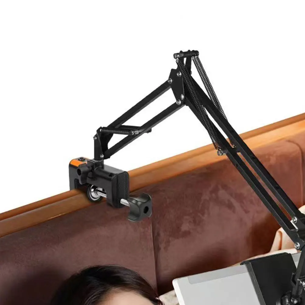

Heavy Duty Desk Clamp Microphone Stand Mounting Bracket Adjustable C-Shaped Retaining Clip For Phone Video Singing Non-Slip
