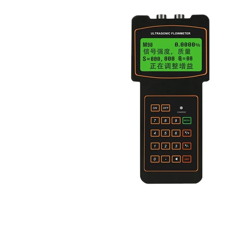 Ultrasonic flowmeter portable hand-held wall-mounted outer clip external sticker liquid water flow detection instrument