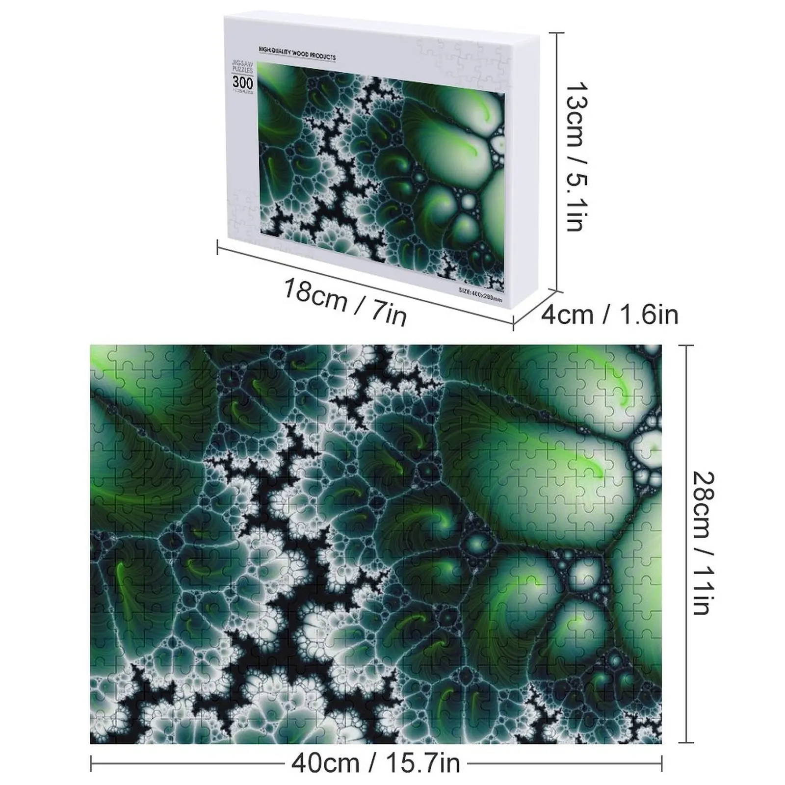 Regalo personalizzato del puzzle fractal Featherscape personalizzato per il puzzle personalizzato dei bambini