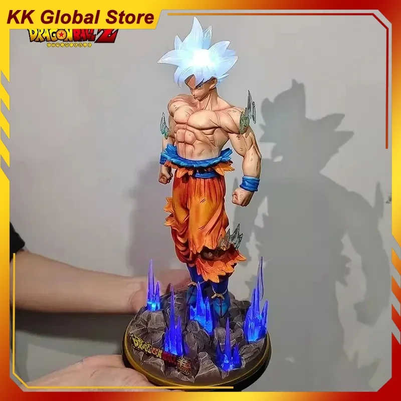 

32cm Dragon Ball Anime Figure Son Goku Migatte No Gokui Emit Light Peripheral Oversized Statue Action Figure Desktop Gift Toys