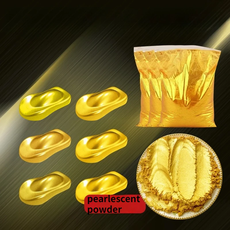 Gold Pearl Light Powder/100g Bagged for Furniture Decoration Temples Buddha Statues Plaques Stone Tablets Ink Leather Coating - view 2
