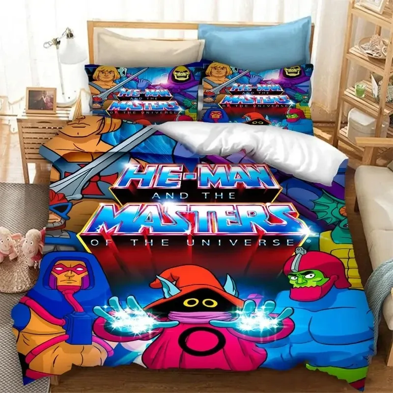 

He man and The Masters of The Universe Duvet Cover Bedding Set Double Twin Full Queen King Adult Kid Bedclothes Quilt Cover