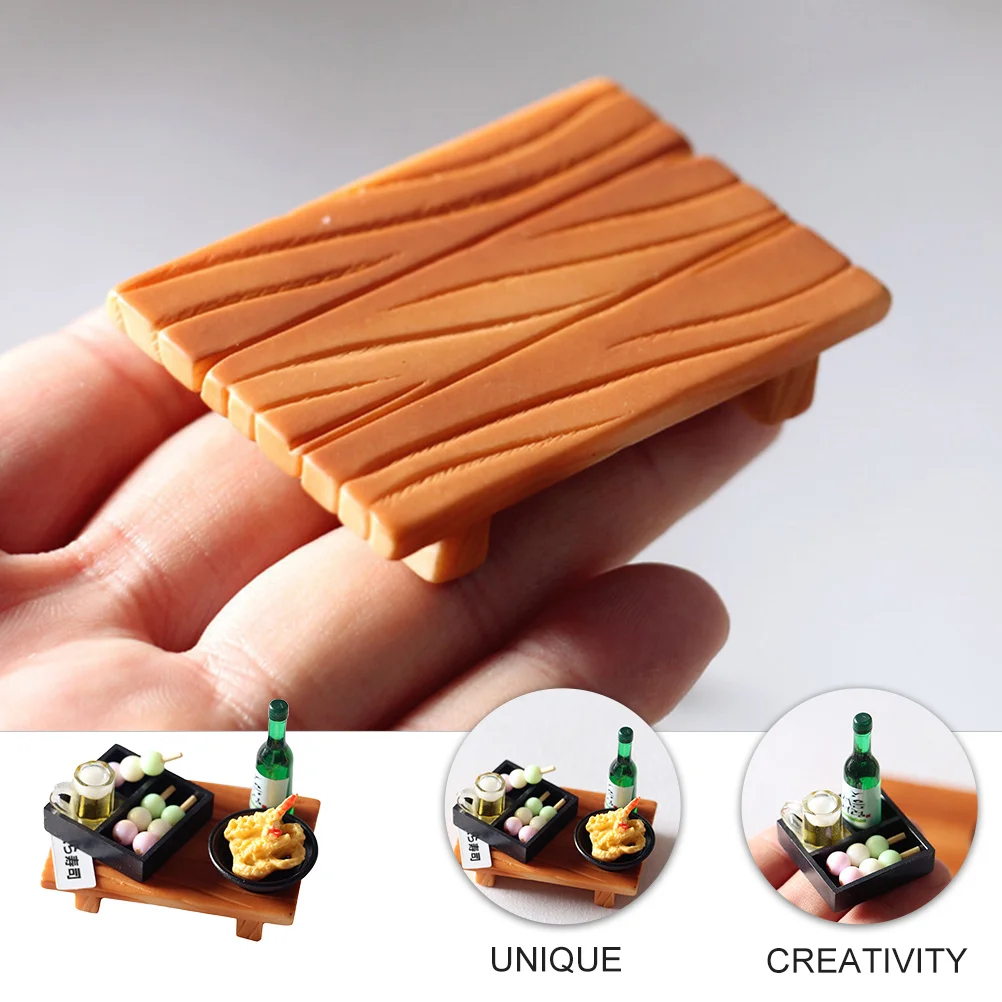 

3 шт., мини-коробка для бенто в японском стиле, декор для миниатюрного дома, диорама, еда в японском стиле, детский подарок, украшение для еды, аксессуар