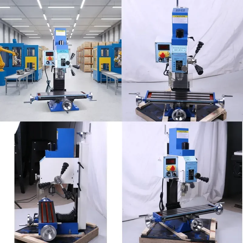 High Precision Milling Machine with Digital Display Multifunctional Drilling and Milling Machine for Metalworking