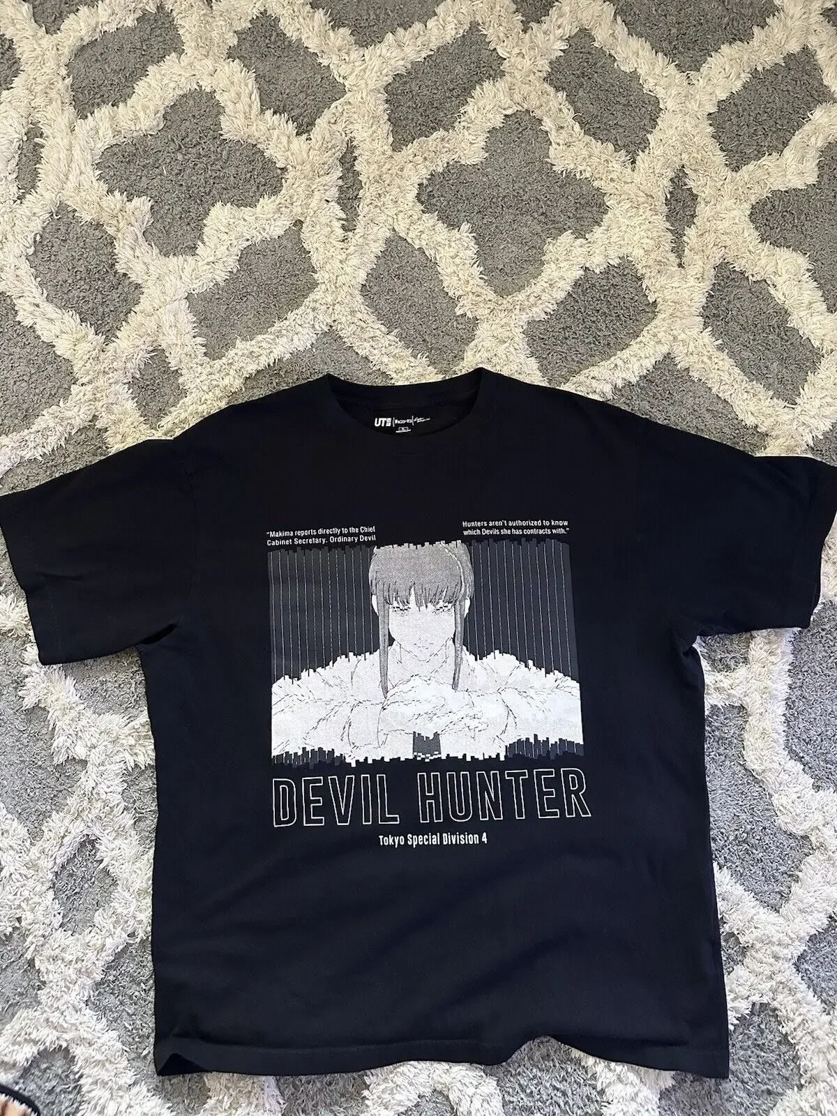 Chainsaw Man Devil Hunter Makima  Oversized short sleeve T Shirt size XL