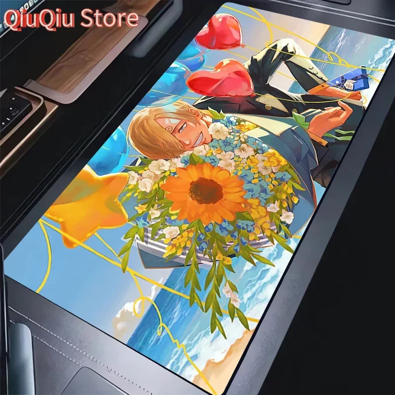 

Mouse Pad XXL Flower Sea Anime Mousepad Laptop O-one P-piece Non Slip Keyboard Rug PC S-sanji Gamer Cabinet Desktop Mat Carpet