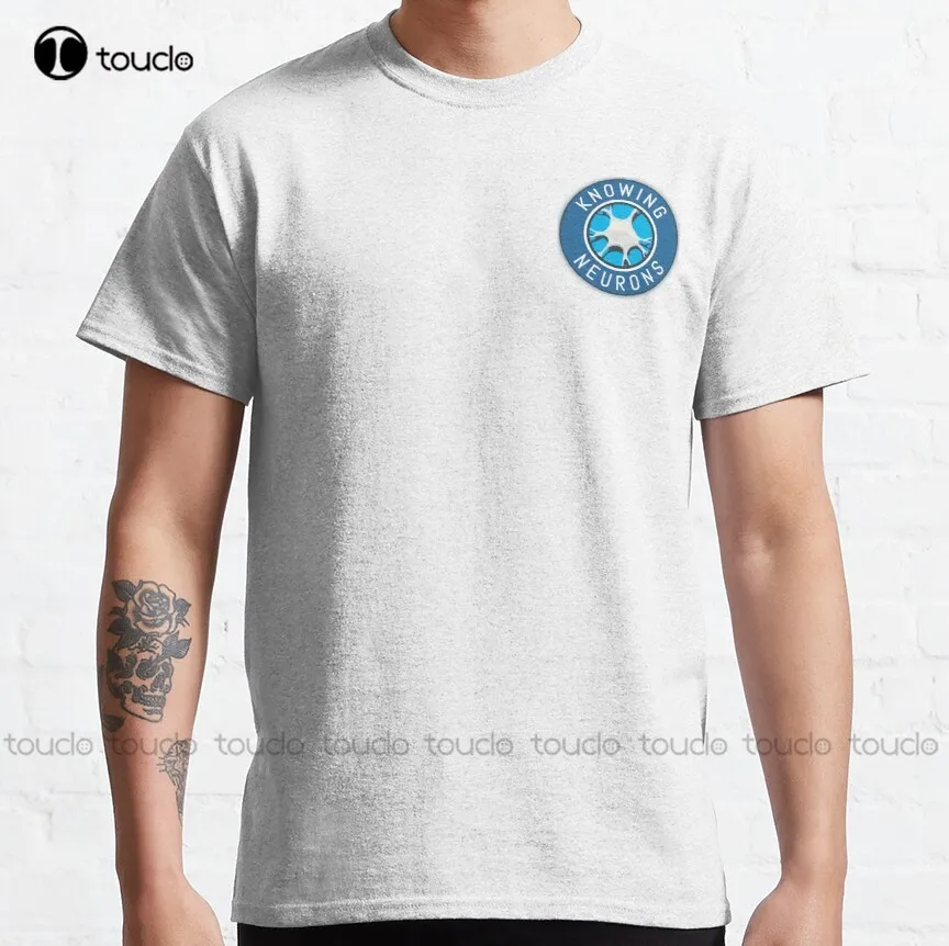 ‘Knowing Neurons’ Logo Classic T-Shirt Vintage Shirt O-Neck Streetwear Oversized Men Tee Shirts Short Sleeve Funny Tee Shirts